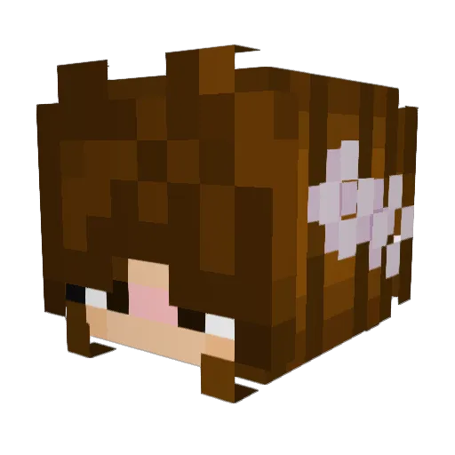 M3LL000 Minecraft avatar head, 3D render