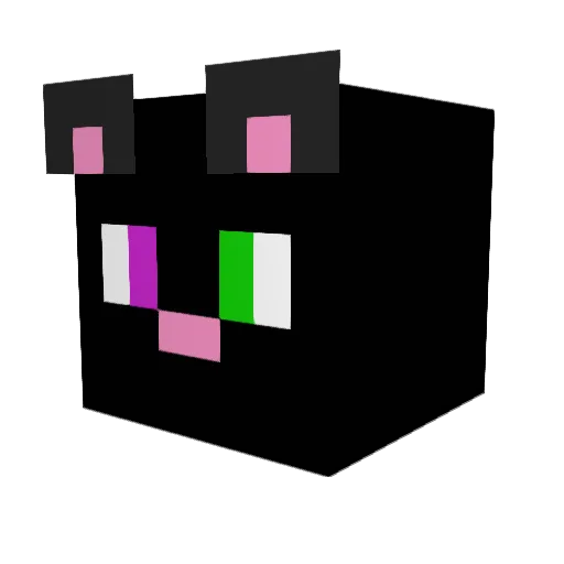 M3LODY3 Minecraft avatar head, 3D render