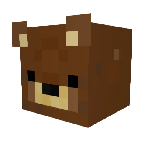 M3MIME Minecraft avatar head, 3D render
