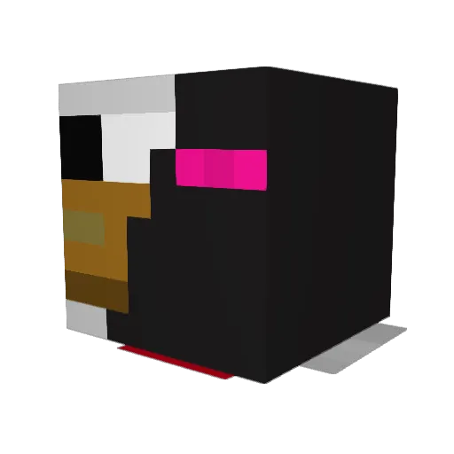 M3NT00 Minecraft avatar head, 3D render