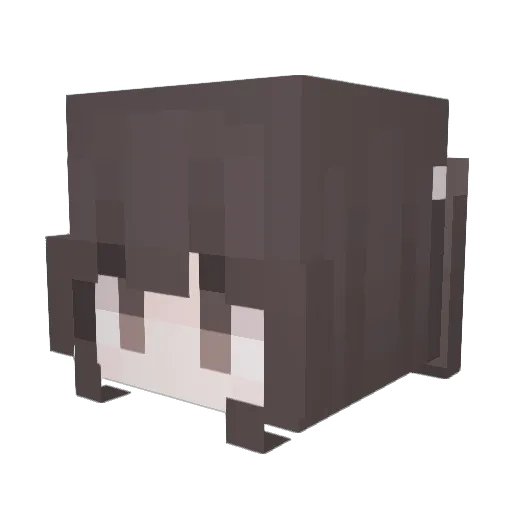 M3ON Minecraft avatar head, 3D render