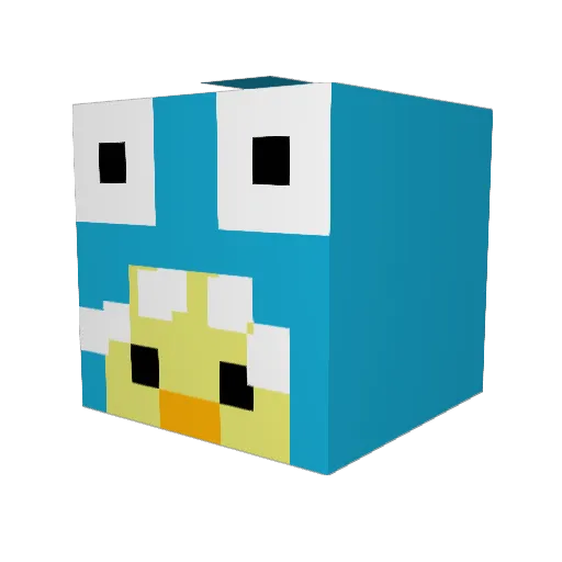 M3RK1999 Minecraft avatar head, 3D render