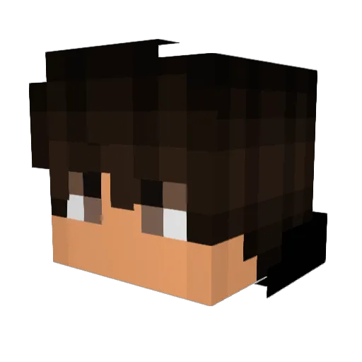 M3RKFANC1Y Minecraft avatar head, 3D render