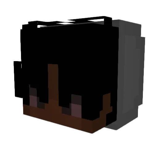 M3TT4_15 Minecraft avatar head, 3D render