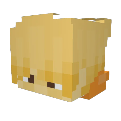 M3Toasty Minecraft avatar head, 3D render