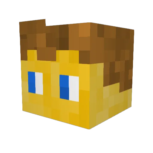 M3X_5 Minecraft avatar head, 3D render