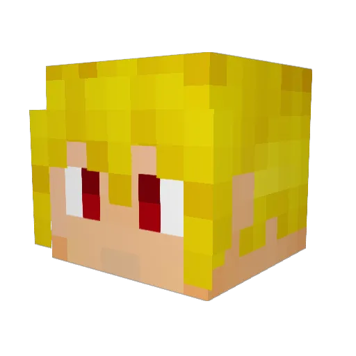 M3c4m8io3l Minecraft avatar head, 3D render