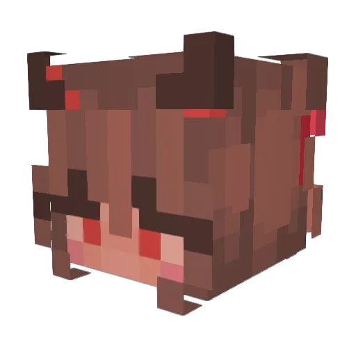 M3d132 Minecraft avatar head, 3D render