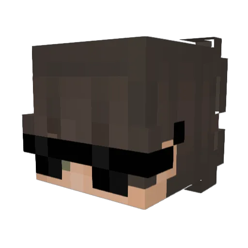 M3duza_ Minecraft avatar head, 3D render