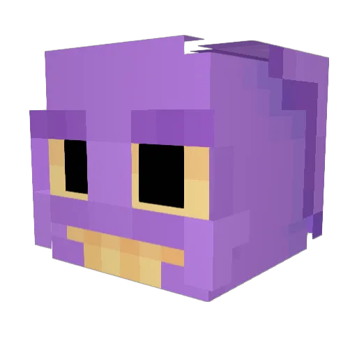 M3dykk_ Minecraft avatar head, 3D render