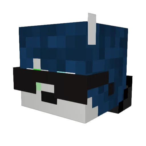 M3gab0y Minecraft avatar head, 3D render