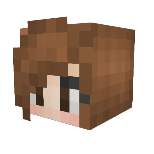 M3kka Minecraft avatar head, 3D render