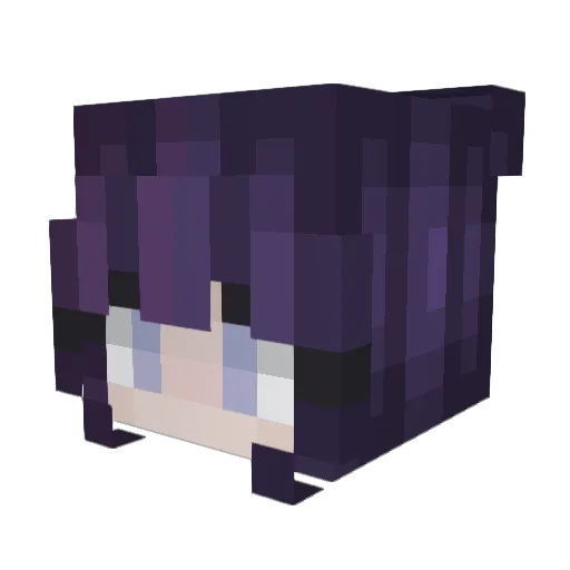 M3lissaaa Minecraft avatar head, 3D render