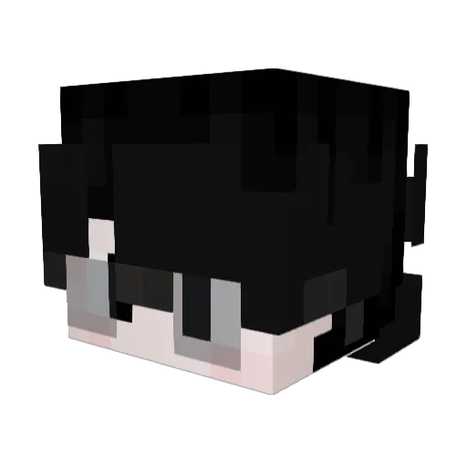 M3lkk Minecraft avatar head, 3D render
