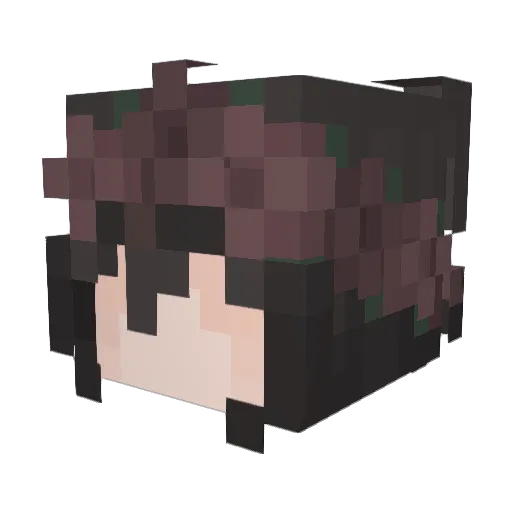 M3lla16 Minecraft avatar head, 3D render
