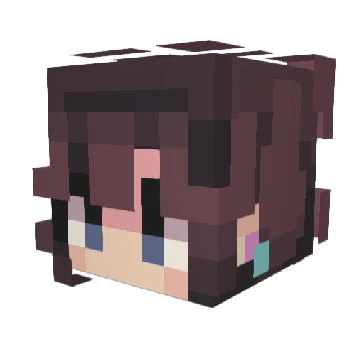 M3lody91 Minecraft avatar head, 3D render