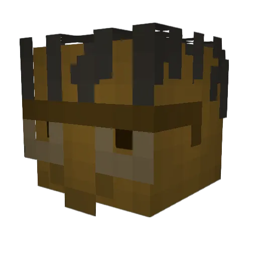M3lodyjka Minecraft avatar head, 3D render