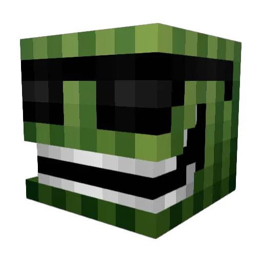 M3loncat Minecraft avatar head, 3D render