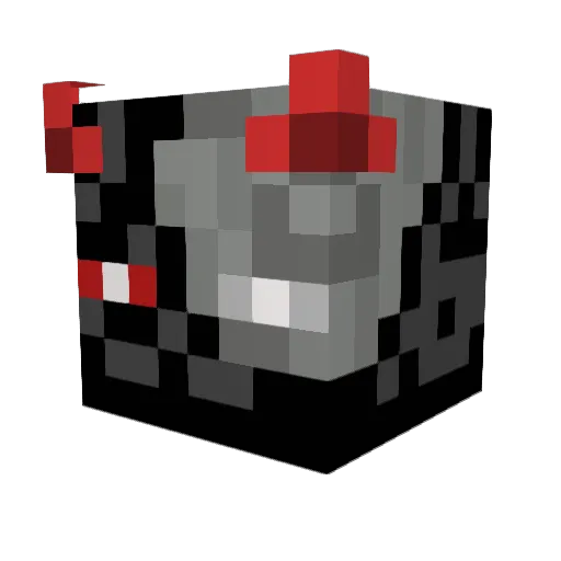 M3nTyZz_v2 Minecraft avatar head, 3D render
