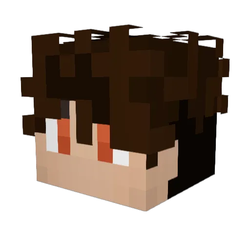 M3ntos Minecraft avatar head, 3D render