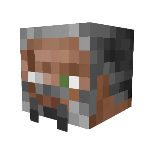 M3rd3 Minecraft avatar head, 3D render