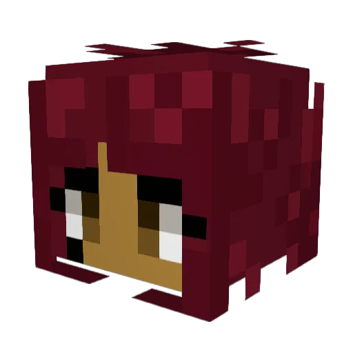 M3rxx Minecraft avatar head, 3D render