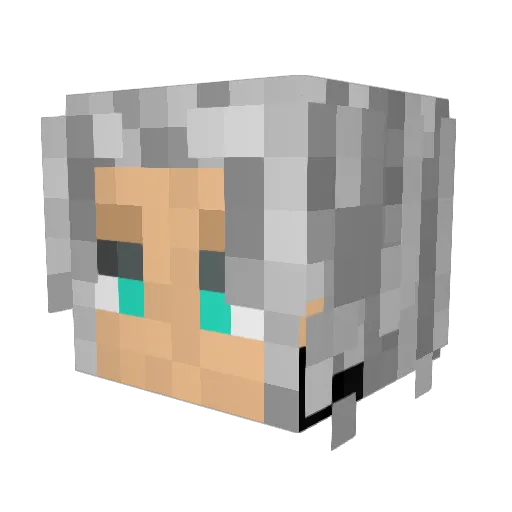 M3sta Minecraft avatar head, 3D render