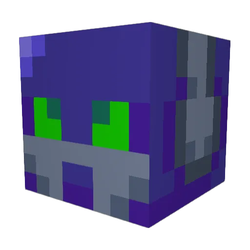 M3talloidX7 Minecraft avatar head, 3D render