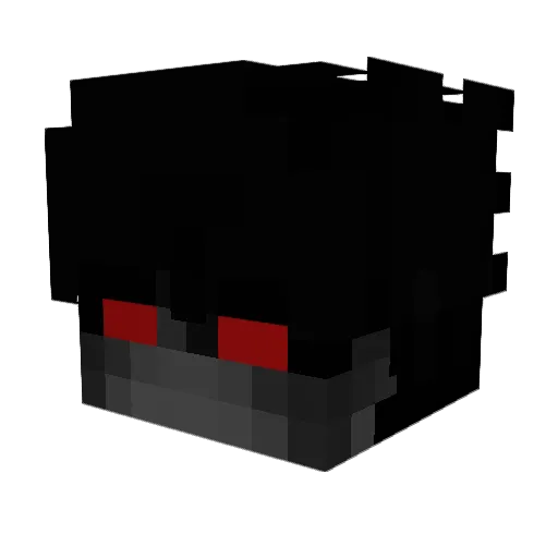 M3tql Minecraft avatar head, 3D render