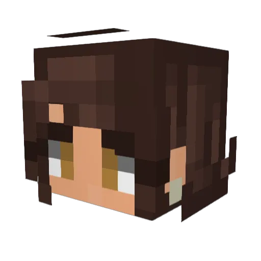 M411N4T0R Minecraft avatar head, 3D render