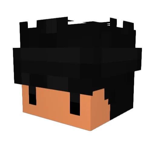 M41TE Minecraft avatar head, 3D render