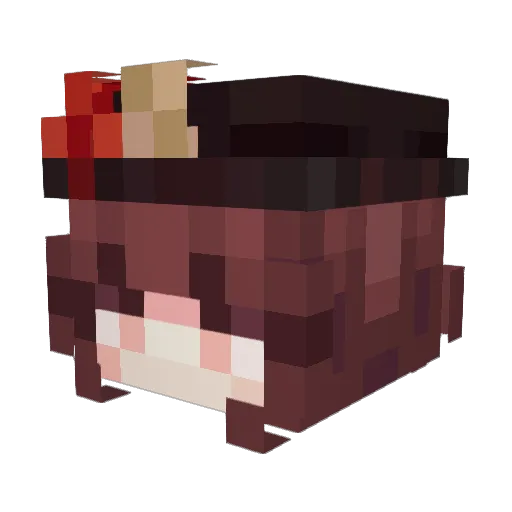 M42SOP Minecraft avatar head, 3D render