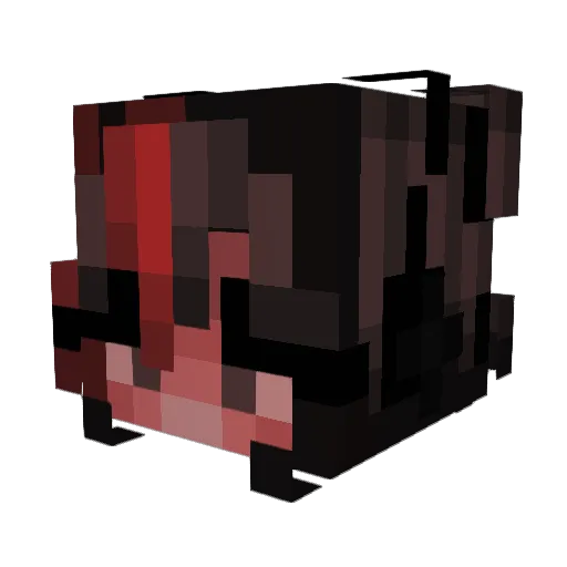 M43H3M Minecraft avatar head, 3D render