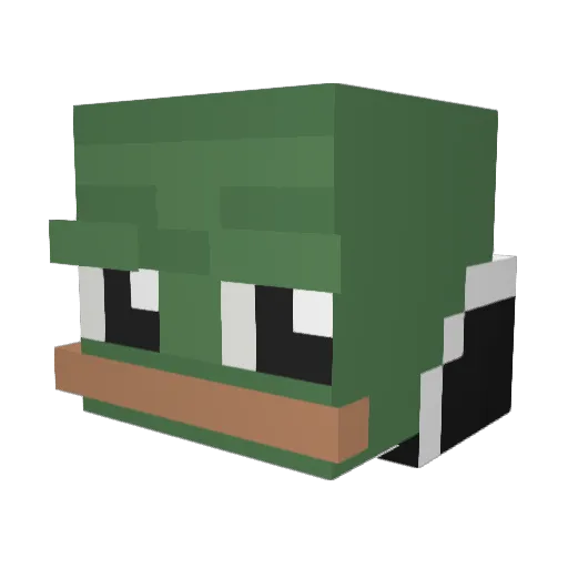 M43LIII Minecraft avatar head, 3D render