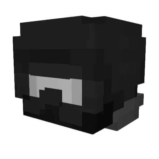 M43lbld Minecraft avatar head, 3D render