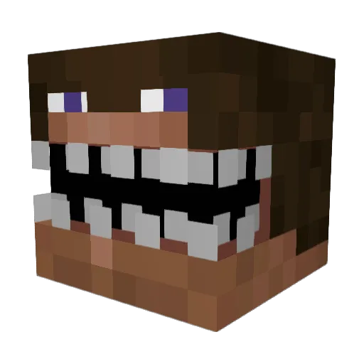 M4527 Minecraft avatar head, 3D render