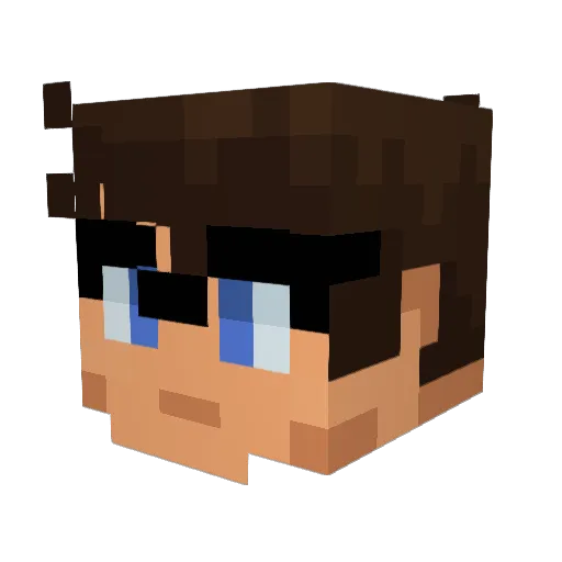 M453 Minecraft avatar head, 3D render