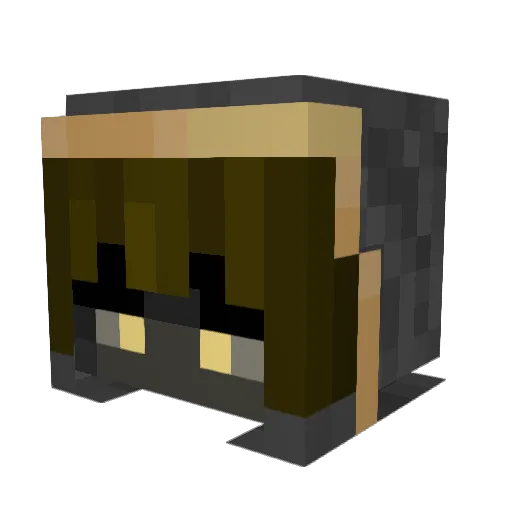 M479 Minecraft avatar head, 3D render