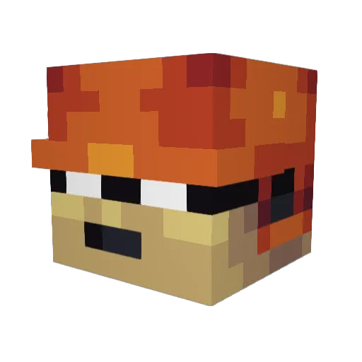 M4CZ1LLA Minecraft avatar head, 3D render