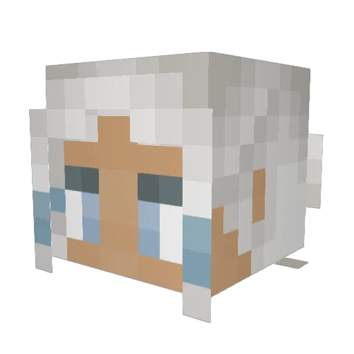 M4DMAX1984 Minecraft avatar head, 3D render