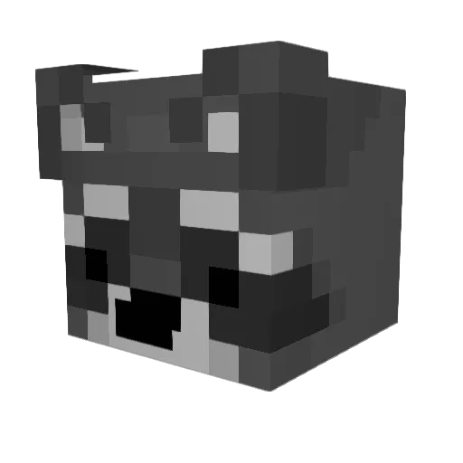 M4G8IE Minecraft avatar head, 3D render