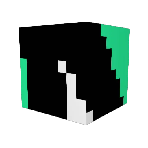 M4GPIEs Minecraft avatar head, 3D render