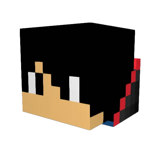 M4Izzy Minecraft avatar head, 3D render