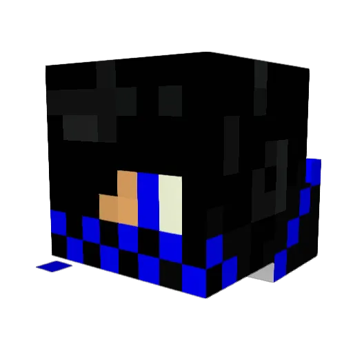M4K0SZ Minecraft avatar head, 3D render