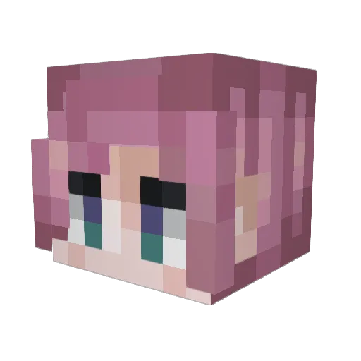M4L1C3_ Minecraft avatar head, 3D render