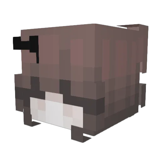 M4MA Minecraft avatar head, 3D render