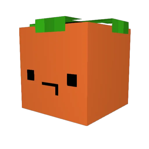 M4NGOES Minecraft avatar head, 3D render