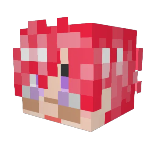 M4NZ4 Minecraft avatar head, 3D render