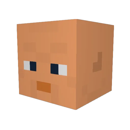 M4R13Y Minecraft avatar head, 3D render