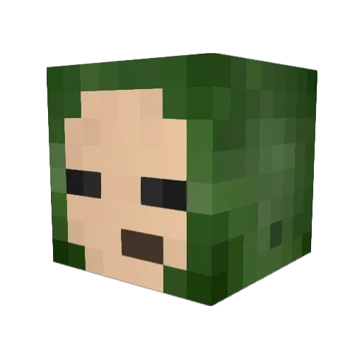 M4R1U543 Minecraft avatar head, 3D render